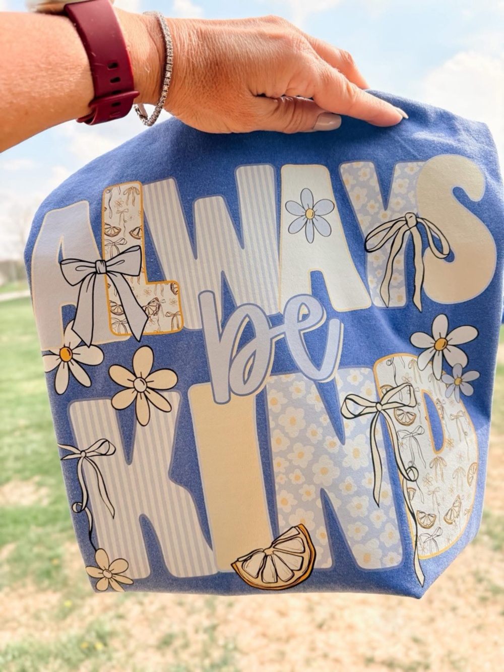 Comfort Colors Blue "Always be Kind" Graphic Tee